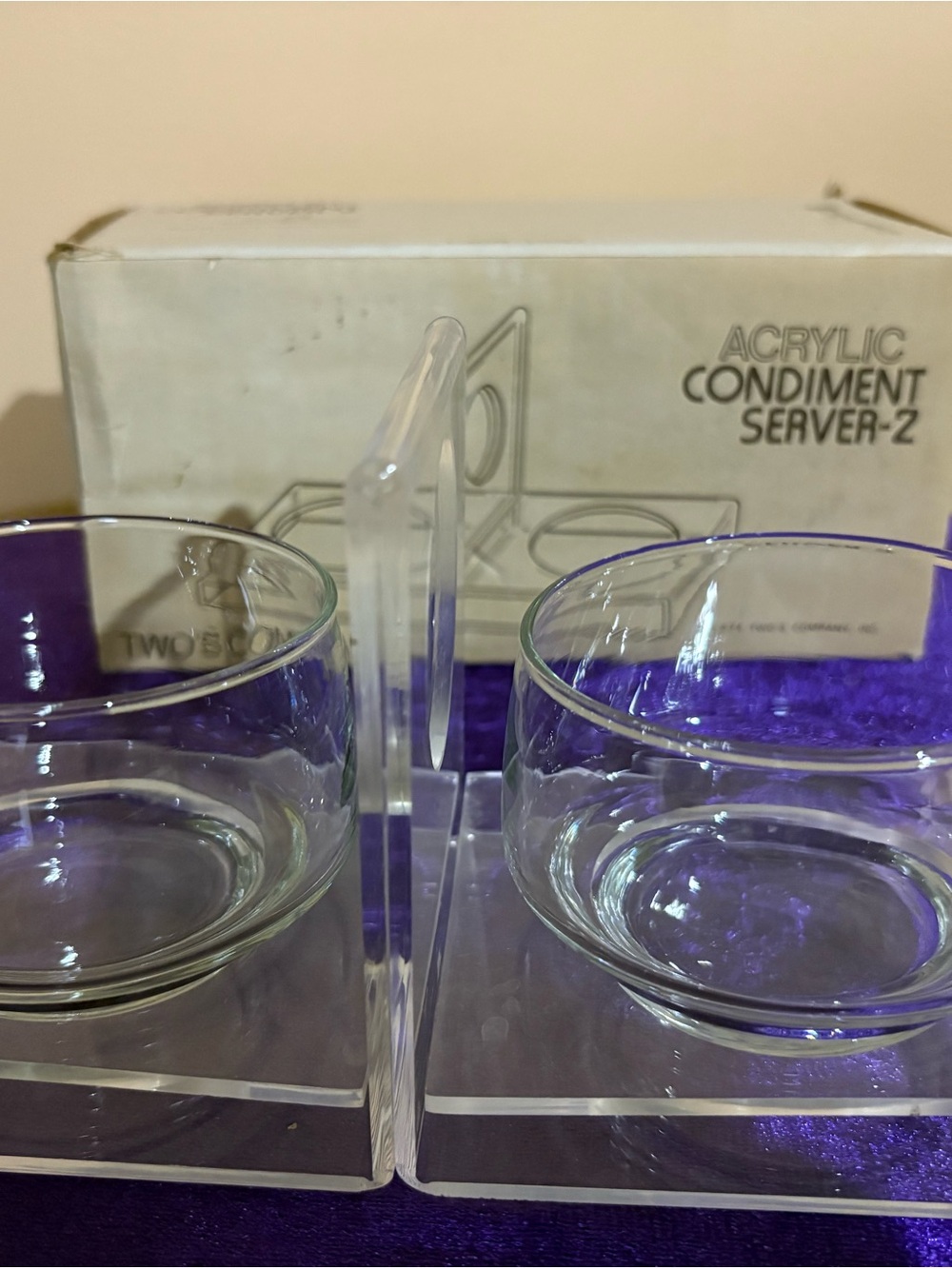Two's Company Acrylic Condiment Server - 2 - Picture 13 of 16
